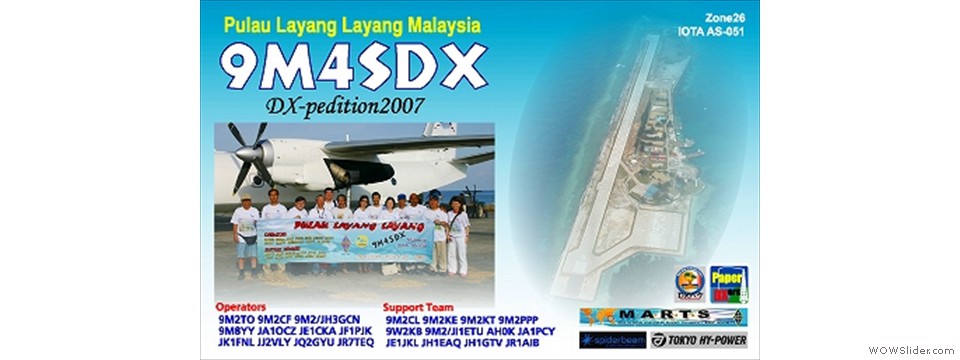 9M4SDX, Spratly DX-pedition, 2007